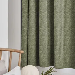 Myntra Elegant Homes Green Set of 2 Black Out Long Door Curtain image 3
