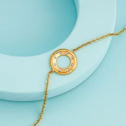 Kushal's Fashion Jewellery Women Gold-Plated Link Bracelet image 4