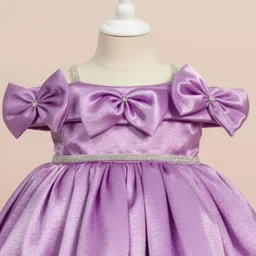 Lagorii Polka Dot Off-Shoulder Satin Fit & Flare Dress image 3