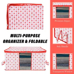 Kuber Industries Red Set of 2 Regular Swab Storage Organisers image 4