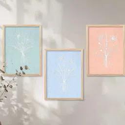 walllane Floral Wall Art With Frame Home Decor Wall Painting For Living Room Office Bedroom-picture-14