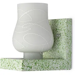 1ST TIME White & White Textured Wood Contemporary Abstract Shaped Shaped Wall Lamp-picture-38