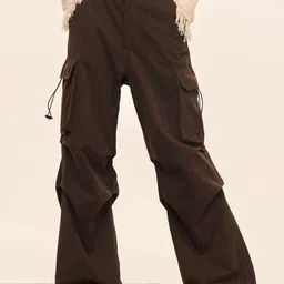 StyleCast Women Loose Fit Mid-Rise Cargo Trousers-image-33