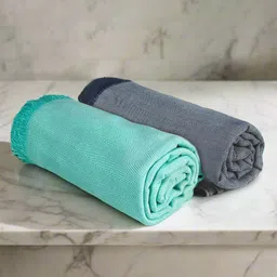 Heelium Unisex Pack of 2 100% Bamboo Super Soft & Quick Drying 250 GSM Turkish Bath Towel-picture-22