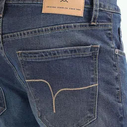 Flying Machine Men Skinny Fit Mid-Rise Clean Look Heavy Fade Cotton Stretchable Jeans image 2