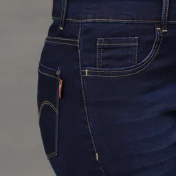 BAESD Women Skinny Fit Mid-Rise Light Fade Clean Look Stretchable Cotton Jeans image 4