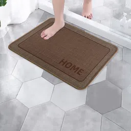 Myntra Elegant Homes 2Pc Brown Anti Skid Bath Rug image 2