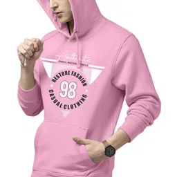 WOOSTRO Men Printed Hooded Sweatshirt image 5
