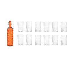 SOMIL Orange Glass Airtight Can Bottle-picture-32