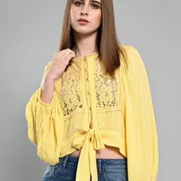 IZEL Puff Sleeve Top image 3