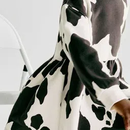 Marks & Spencer Girls Printed Fit-Flare Midi Dress image 2