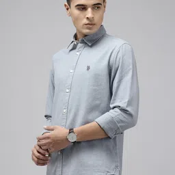 U.S. Polo Assn. Denim Co. Spread Collar Pure Cotton Casual Shirt image 2