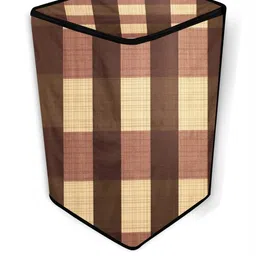 The Furnishing Tree Washing Machine Cover Gingham Pattern Beige Compatible for Whirlpool 7.5 Kg Ful image 3