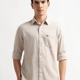 Arrow Sport Micro Checks Checked Spread Collar Pure Cotton Casual Shirt-picture-15