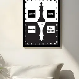 Art Street Black & Black Single Piece MDF Other Wall Paintings-picture-58