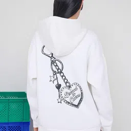 Trendyol Women Printed Hooded Sweatshirt-picture-26
