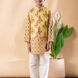 Readiprint Boys Ethnic Motifs Printed Cotton Kurta with Pyjamas-picture-27
