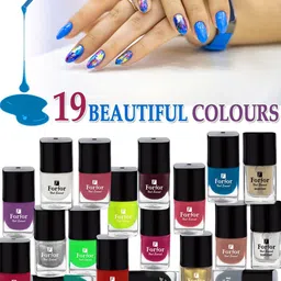 FORFOR Set Of 4 Perfect Stay Trendy Nail Polish With Wipes 5ml Each- 102 + 103 + 104 + 110 image 4