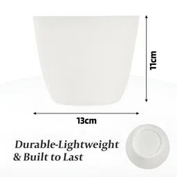 Kuber Industries White Flower Pot Planter image 4