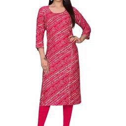 PU FASHION Women Striped Straight Kurta-image-52