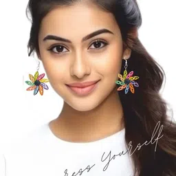 designers collection Adornity Women Silver Earrings image 2