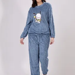 Lugo Printed Round Neck Winter Night Suit-image-31