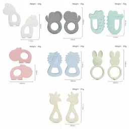 Sun & Shine Infants Set Of 2 Brown & Yellow Neigh Neigh & Gummer Gator Teethers image 3