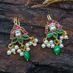 GRIIHAM Gold Plated Bugadi Earrings image 3