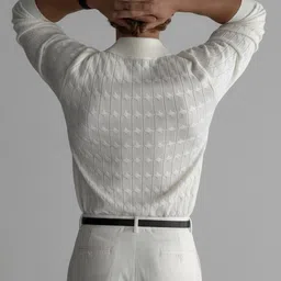 Mast & Harbour Men Cable Knit Pullover image 4