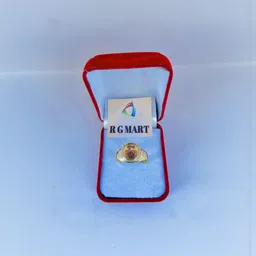 R G MART Unisex Rudraksha Kumbh Gold-Plated Brass Finger Ring-picture-37