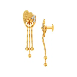 Joyalukkas Amour Women 22Kt Gold Drop Earring - 4.395 g image 2