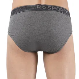 Sporto by Macho Men Pack Of 4 Cotton Mid-Rise Brand Logo Printed Basic Briefs image 2