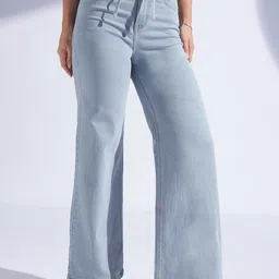 Miss Chase Norman Crest Women Wide Leg High-Rise Stretchable Jeans image 1