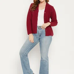 Zigo Women Cable Knit Woollen Cardigan-picture-15