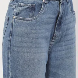 Madame Women Clean Look Straight Fit Light Fade Cropped Cotton Jeans image 5