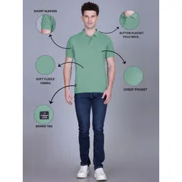 MOUNTAIN COLOURS Polo Collar Short Sleeves Regular Fit T-shirt image 2