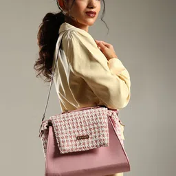 ENSAC Women Checked Sling Bag with Detachable Sling Strap-picture-39