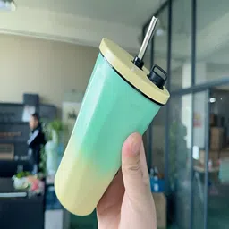 YELONA Green Single Stainless Steel Solid Double Wall Vacuum Water Bottle-picture-29