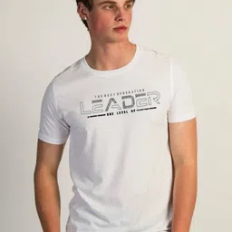 SUN 'N' SUMMER Typography Printed Round Neck T-shirt image 1