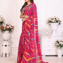 Moda Rapido Abstract Printed Saree image 5