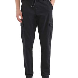 RARE RABBIT Men Comfort Fit Mid-Rise Cotton Cargos Trousers-image-69