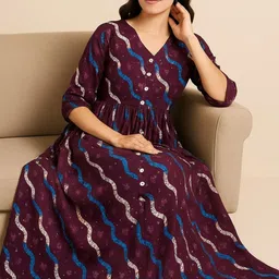 Rashmi Shree Creation Print A-Line Midi Dress-image-74