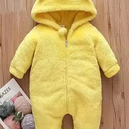 Swissberry Romper For Baby Boys & Baby Girls Casual Solid Polycotton (Yellow, Pack of 1)-picture-35