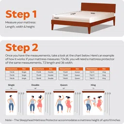 sleepyhead Fitted Queen Size Breathable, Stretchable, Waterproof Mattress Cover image 4