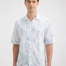 Pepe Jeans Floral Printed Spread Collar Opaque Relaxed Fit Cotton Casual Shirt-picture-16