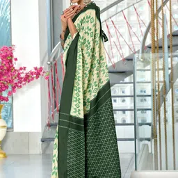 KALINI Handloom Block Print Saree image 2