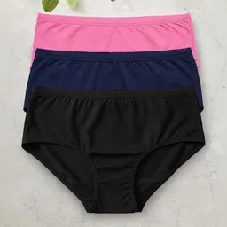 FiveFlag Women Pack Of 3 Mid-Rise Hipster Briefs-picture-24