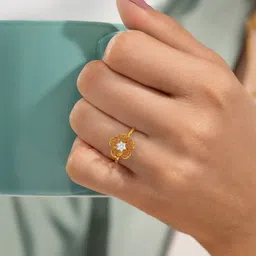 KISNA DIAMOND AND GOLD JEWELLERY 18KT Anaka Diamond Finger Ring-picture-34