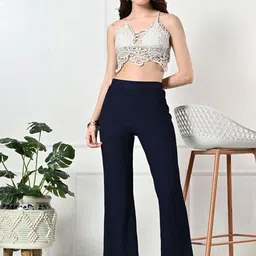 Gladly Women Pack of 2 Smart Bootcut High-Rise Trousers image 5