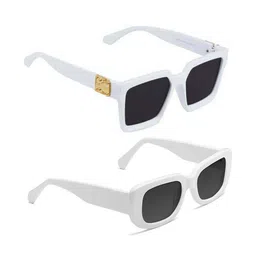 Arzonai Unisex Set Of 2 Rectangle Sunglasses with UV Protected Lens COMBO-2784-picture-31